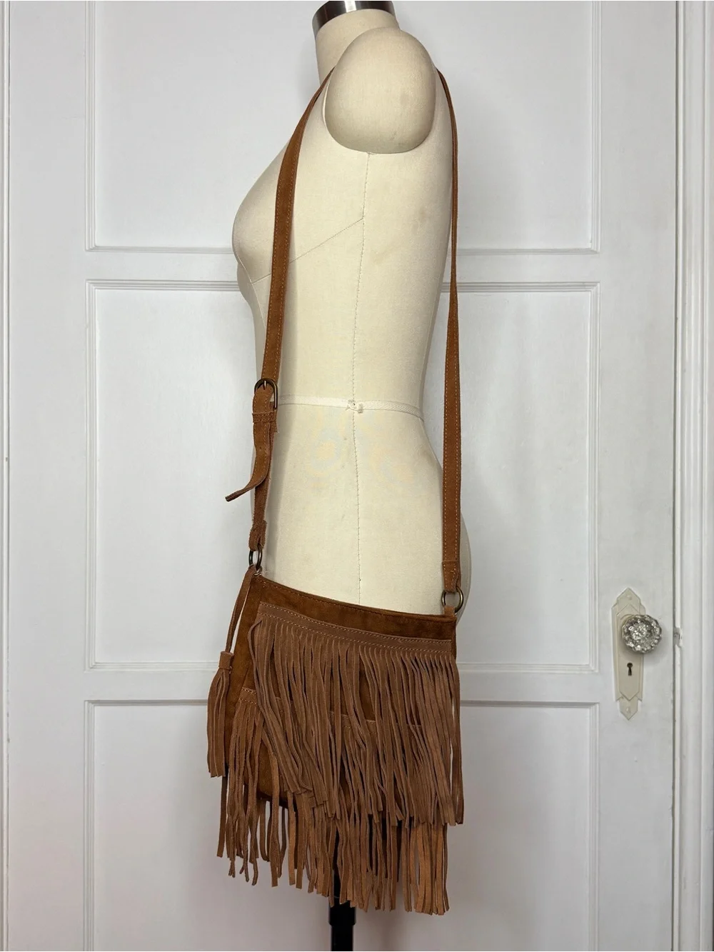 Mossimo brown fringe bag